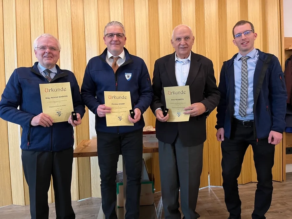 Heinrich Schäffer, Christian Scharf, Artur Neuwirth, Georg Einödhofer