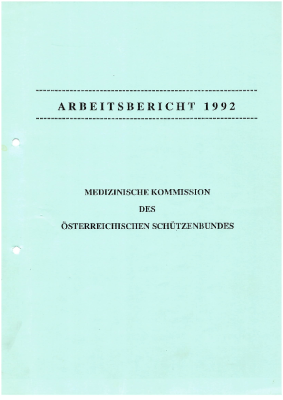 Buch Arbeitsbericht 1992 Med Kommission