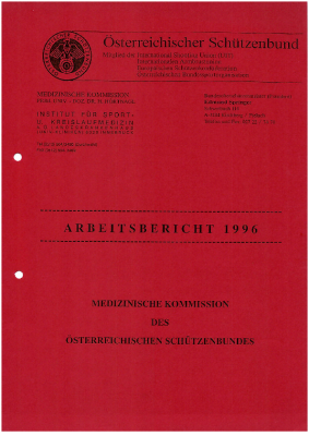 Buch Arbeitsbericht 1996 Med Kommission