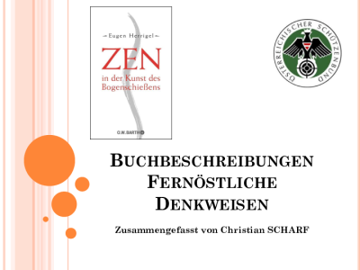 Buchbeschreibung Fernöstliche Denkweisen zum Schießsport1