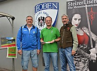 Christian SCHARF von der PSV Leoben mit Robert KRIBITZ und Armin STÜTZ